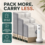 Eluqo Compression Kit — 15 Bags + Cordless Pump